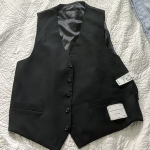 Black business express suit vest